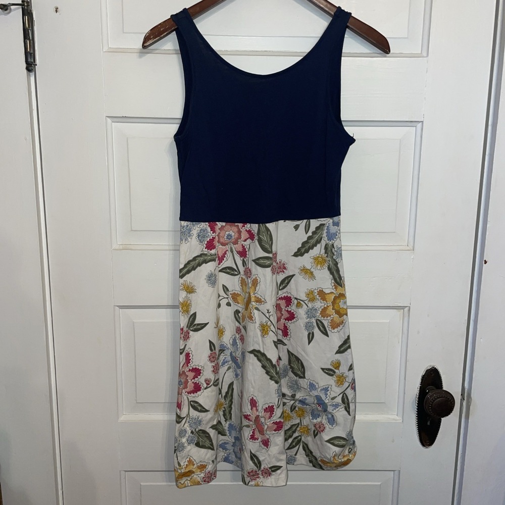 Old‎ Navy Flower Floral Tank Top Dress Girls 14 Cotton